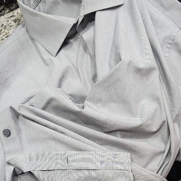 Kenneth Cole Reaction Gray Dress Shirt - Picture 14 of 14